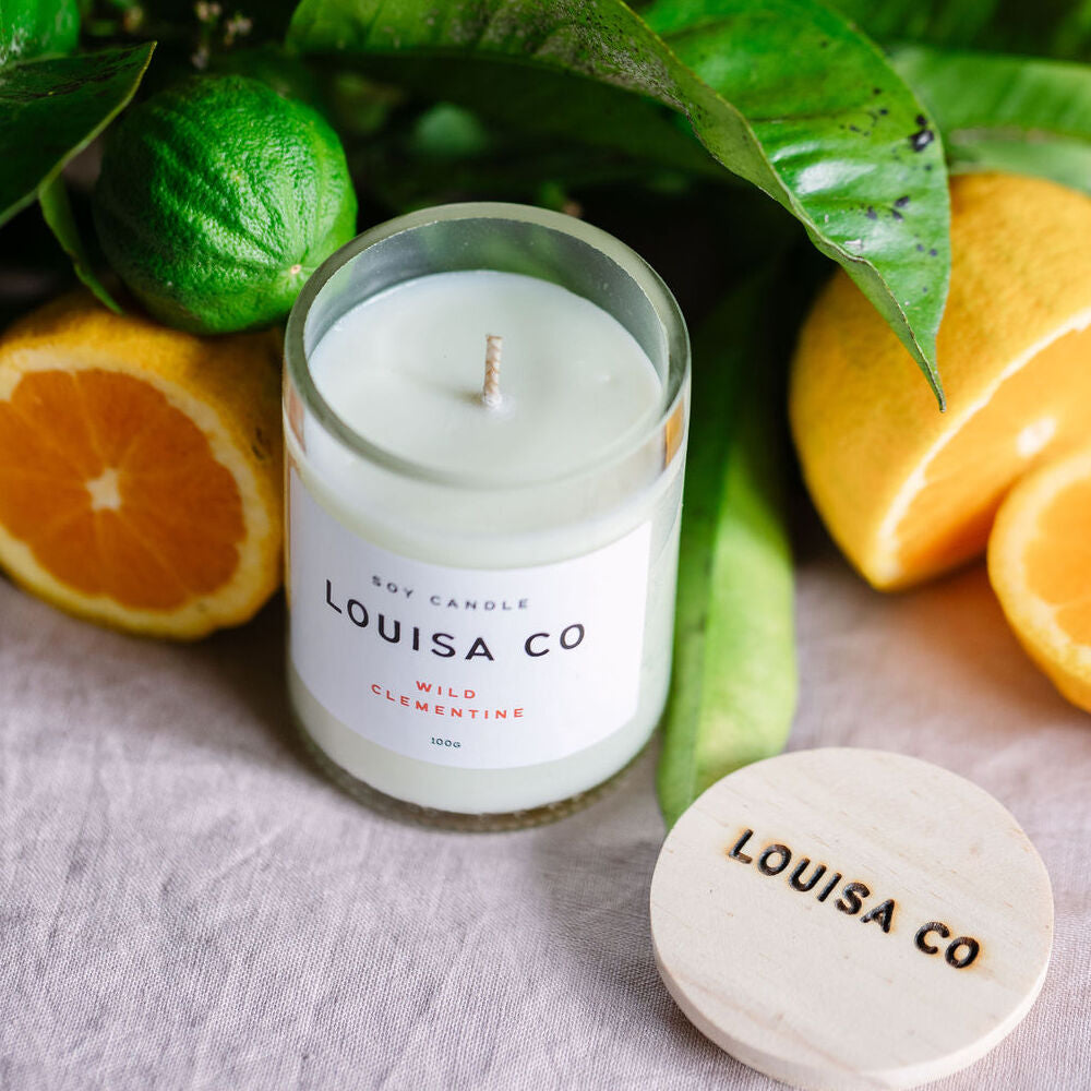 Wild Clementine Soy Candles - By Louisa Co